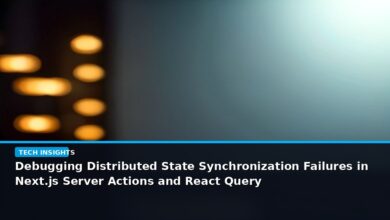 Debugging Distributed State Synchronization Failures in Next.js Server Actions and React Query - editorial cover photograph