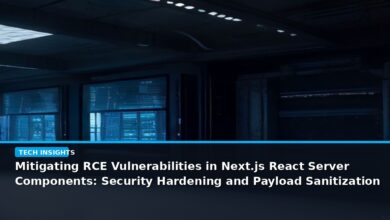 Mitigating RCE Vulnerabilities in Next.js React Server Components: Security Hardening and Payload Sanitization - editorial cover photograph
