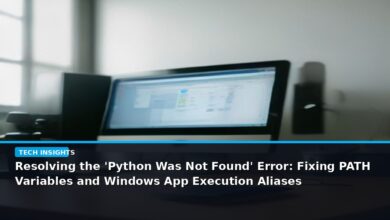 Resolving the 'Python Was Not Found' Error: Fixing PATH Variables and Windows App Execution Aliases - editorial cover photograph