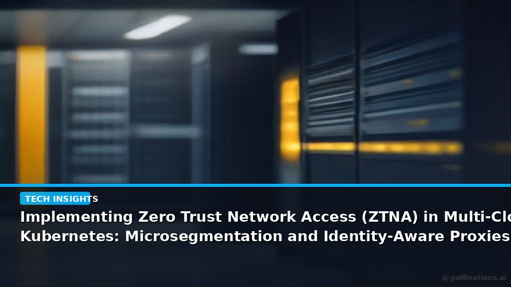 Implementing Zero Trust Network Access (ZTNA) in Multi-Cloud Kubernetes: Microsegmentation and Identity-Aware Proxies - editorial cover photograph