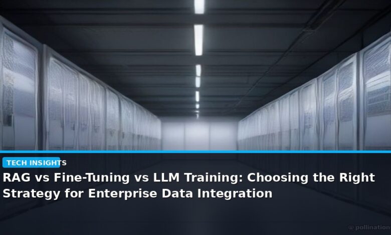 RAG vs Fine-Tuning vs LLM Training: Choosing the Right Strategy for Enterprise Data Integration - editorial cover photograph
