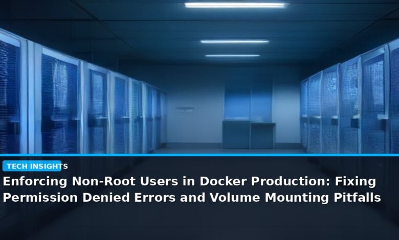 Enforcing Non-Root Users in Docker Production: Fixing Permission Denied Errors and Volume Mounting Pitfalls - editorial cover photograph