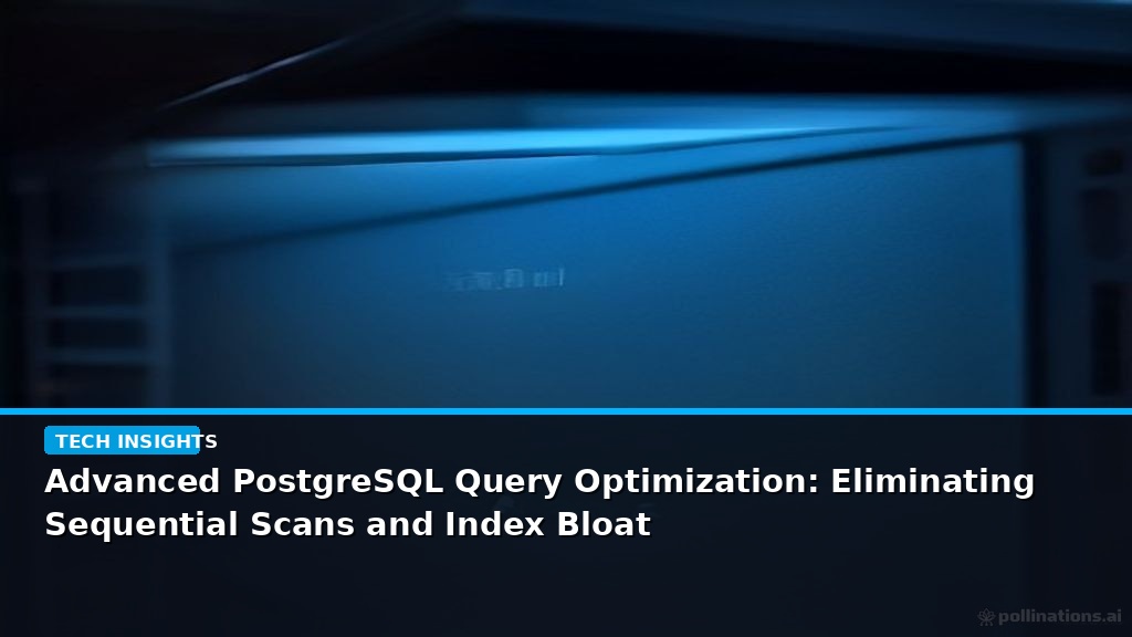 Advanced PostgreSQL Query Optimization: Eliminating Sequential Scans and Index Bloat - editorial cover photograph