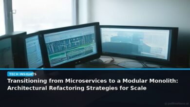 Transitioning from Microservices to a Modular Monolith: Architectural Refactoring Strategies for Scale - editorial cover photograph