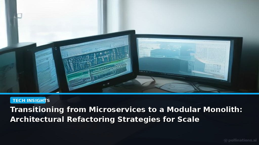 Transitioning from Microservices to a Modular Monolith: Architectural Refactoring Strategies for Scale - editorial cover photograph