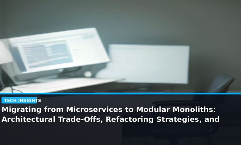 Migrating from Microservices to Modular Monoliths: Architectural Trade-Offs, Refactoring Strategies, and Performance Benchmarks - editorial cover photograph