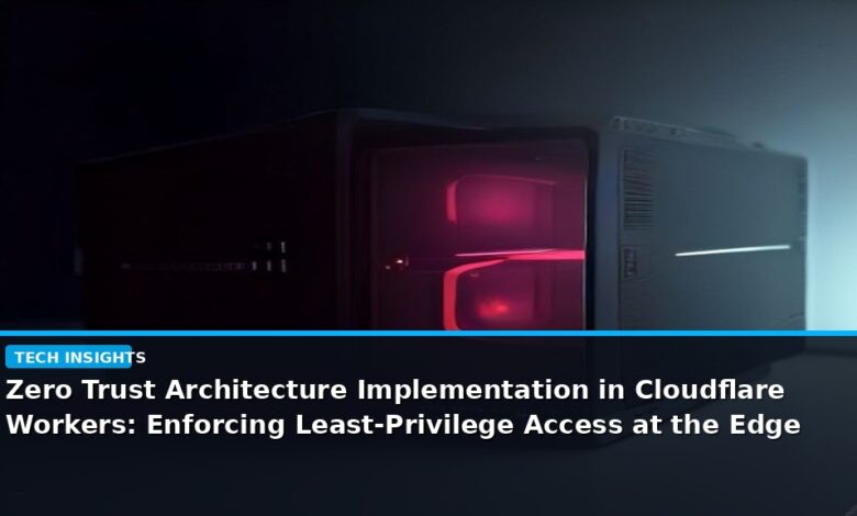 Zero Trust Architecture Implementation in Cloudflare Workers: Enforcing Least-Privilege Access at the Edge - editorial cover photograph
