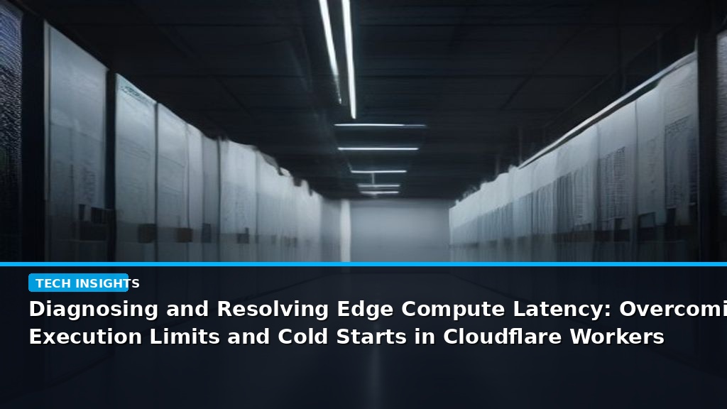 Diagnosing and Resolving Edge Compute Latency: Overcoming Execution Limits and Cold Starts in Cloudflare Workers - editorial cover photograph