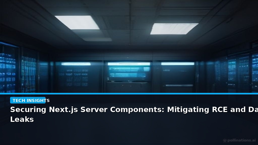 Securing Next.js Server Components: Mitigating RCE and Data Leaks - editorial cover photograph