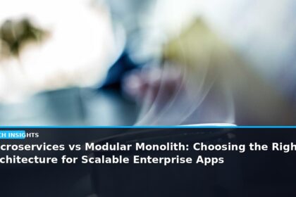 Microservices vs Modular Monolith: Choosing the Right Architecture for Scalable Enterprise Apps - editorial cover photograph