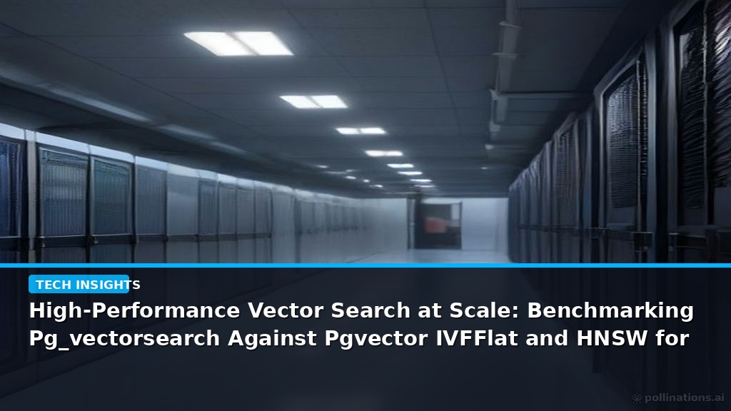 High-Performance Vector Search at Scale: Benchmarking Pg_vectorsearch Against Pgvector IVFFlat and HNSW for Enterprise AI - editorial cover photograph