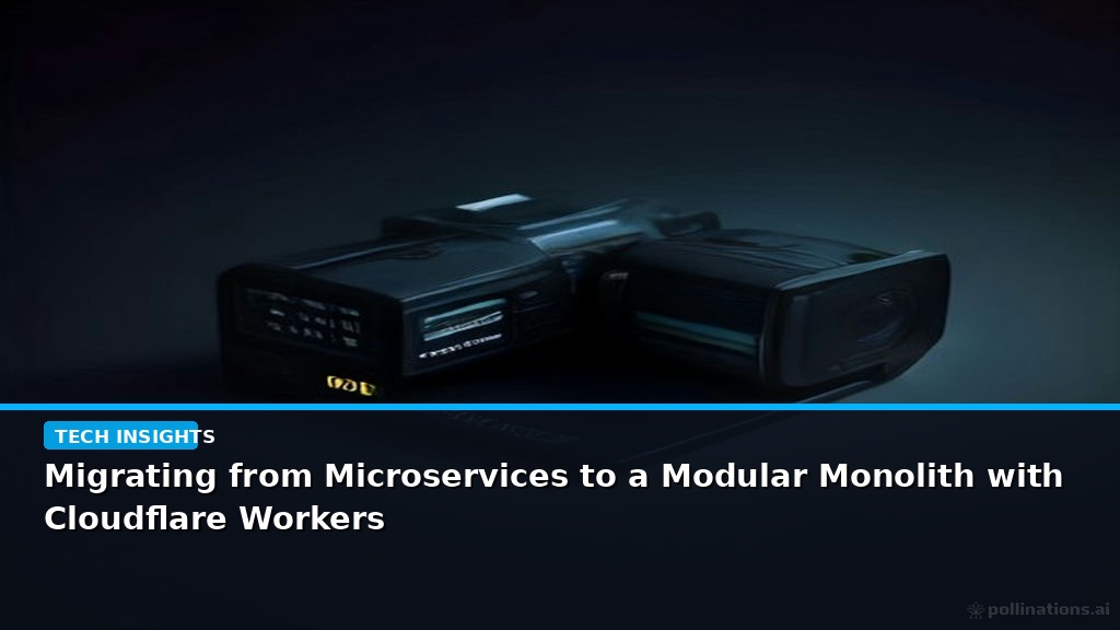 Migrating from Microservices to a Modular Monolith with Cloudflare Workers - editorial cover photograph