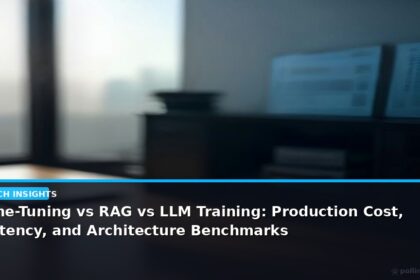 Fine-Tuning vs RAG vs LLM Training: Production Cost, Latency, and Architecture Benchmarks - editorial cover photograph