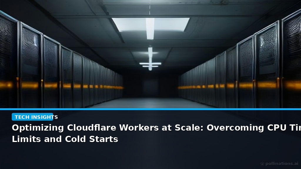 Optimizing Cloudflare Workers at Scale: Overcoming CPU Time Limits and Cold Starts - editorial cover photograph
