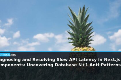 Diagnosing and Resolving Slow API Latency in Next.js Server Components: Uncovering Database N+1 Anti-Patterns and Connection Pool Exhaustion - editorial cover photograph