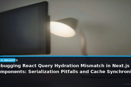 Debugging React Query Hydration Mismatch in Next.js Server Components: Serialization Pitfalls and Cache Synchronization - editorial cover photograph
