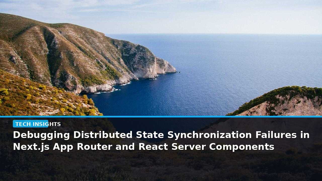 Debugging Distributed State Synchronization Failures in Next.js App Router and React Server Components - editorial cover photograph