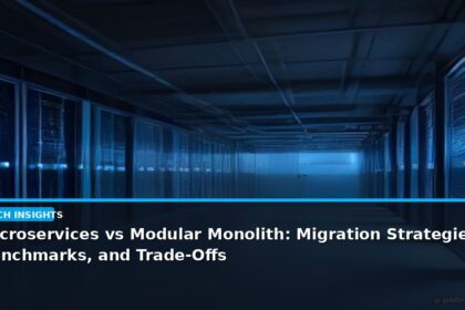 Microservices vs Modular Monolith: Migration Strategies, Benchmarks, and Trade-Offs - editorial cover photograph