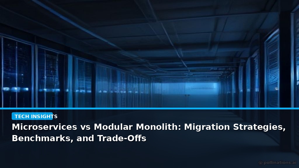 Microservices vs Modular Monolith: Migration Strategies, Benchmarks, and Trade-Offs - editorial cover photograph