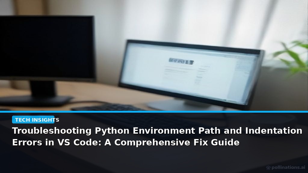 Troubleshooting Python Environment Path and Indentation Errors in VS Code: A Comprehensive Fix Guide - editorial cover photograph