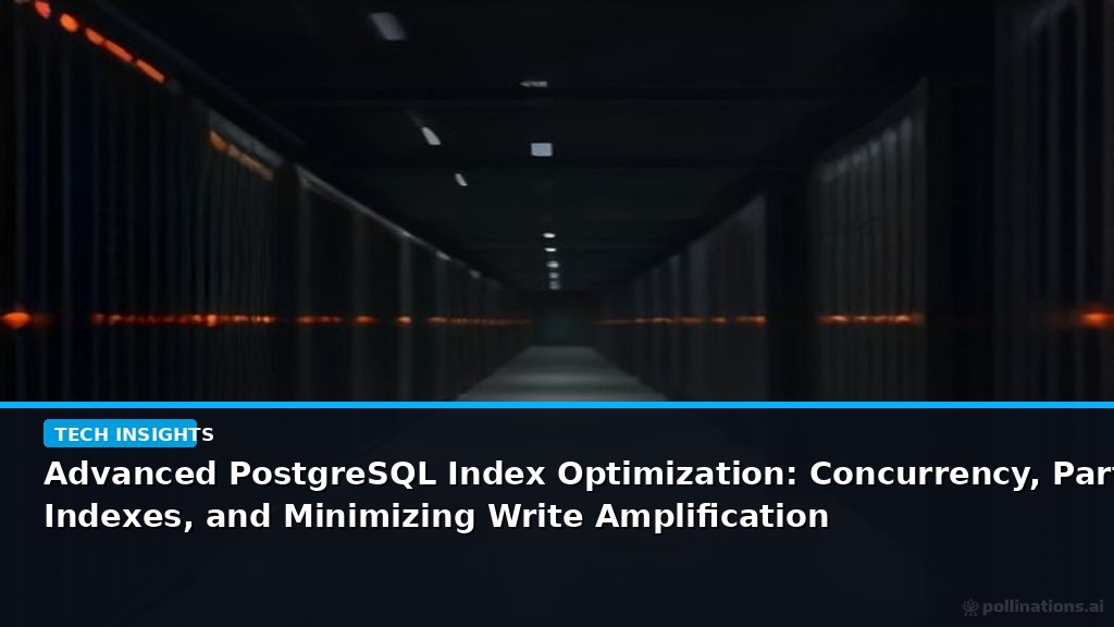 Advanced PostgreSQL Index Optimization: Concurrency, Partial Indexes, and Minimizing Write Amplification - editorial cover photograph
